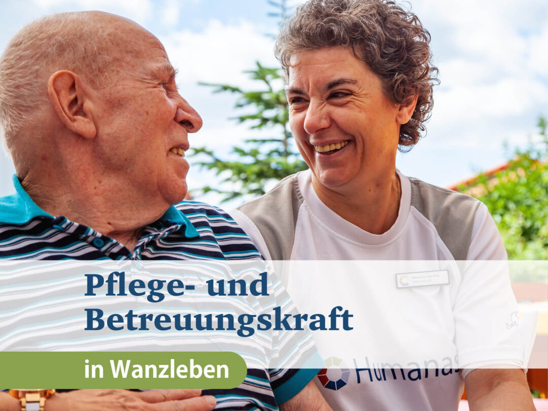 Pflege- und Betreuungskraft (m/w/d) am Standort Wanzleben