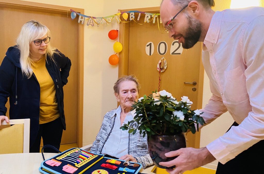 Ständchen und Glückwünsche zum 102. Geburtstag