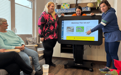 Digitale Unterstützung im Wohnpark-Alltag durch Pflegetablet